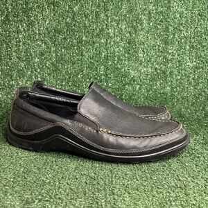 Cole Haan Tucker Venetian Leather Driver Moc Slip On Loafer Shoes Black Mens 13M